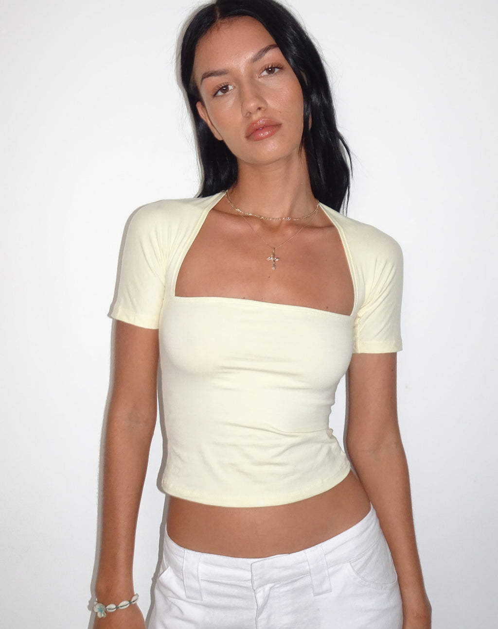 Requa Crop Top in Buttermilk