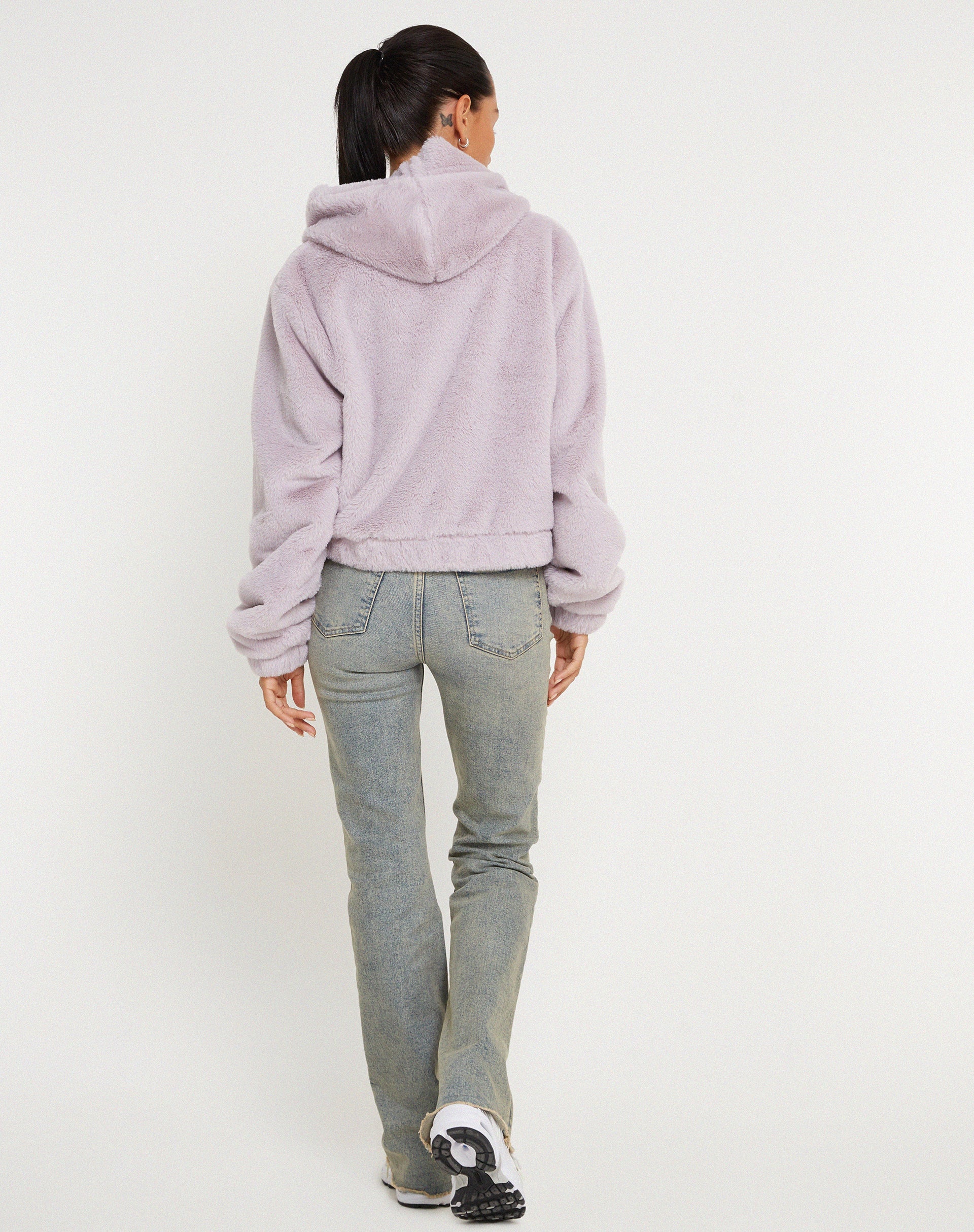 Image of Banowa Zip Up Jacket in Lilac