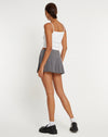Charcoal High Waisted Pleated Micro Mini Skirt | Casini – motelrocks ...