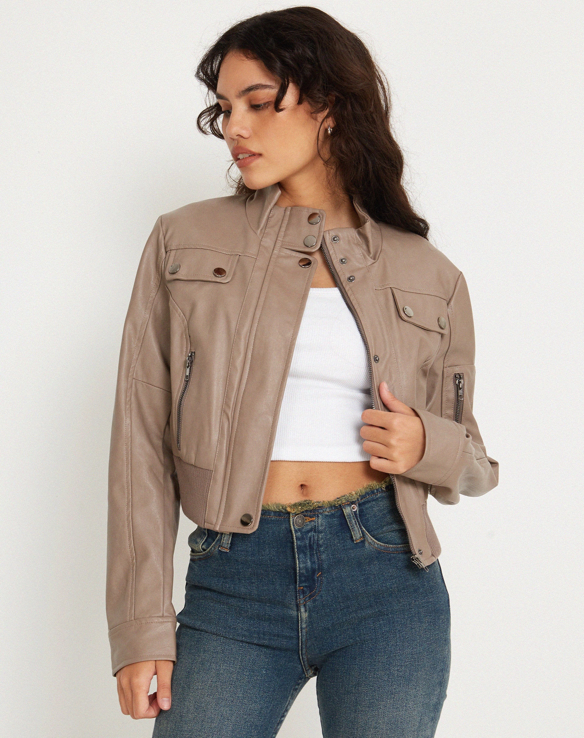 Image of Loviana Jacket in PU Putty