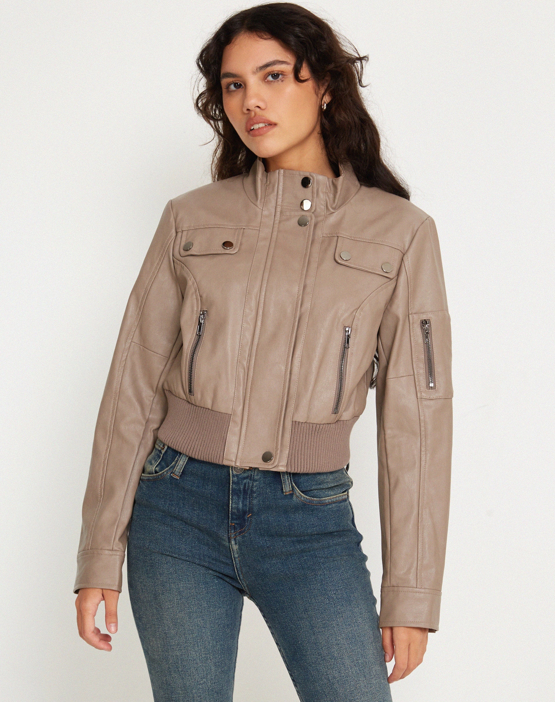 Image of Loviana Jacket in PU Putty