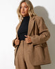 image of Maiwa Blazer in Wool Brown