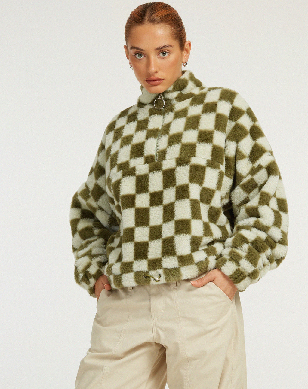 Nero Jacket in Checkered Sage