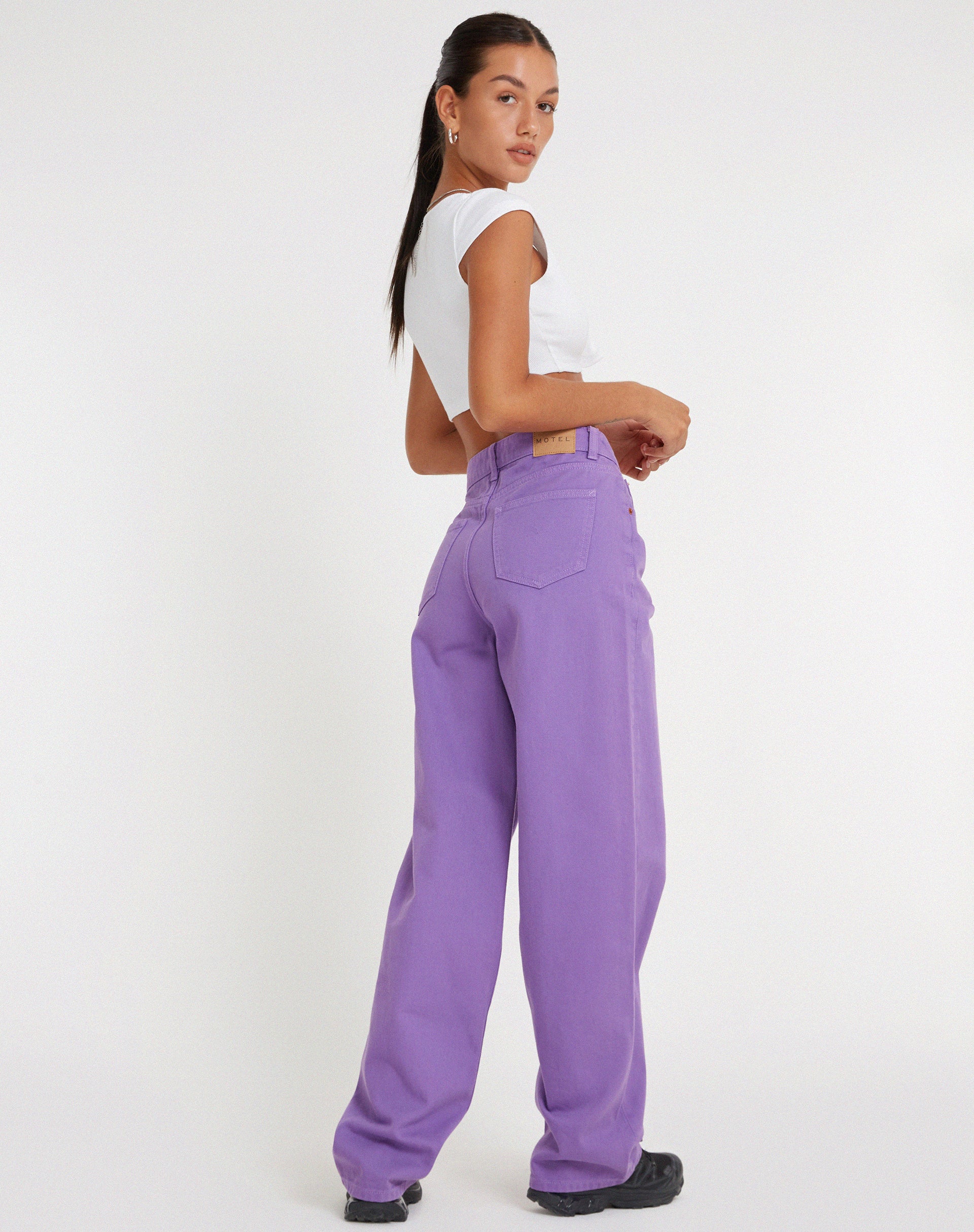 Image of Parallel Jeans in Purple