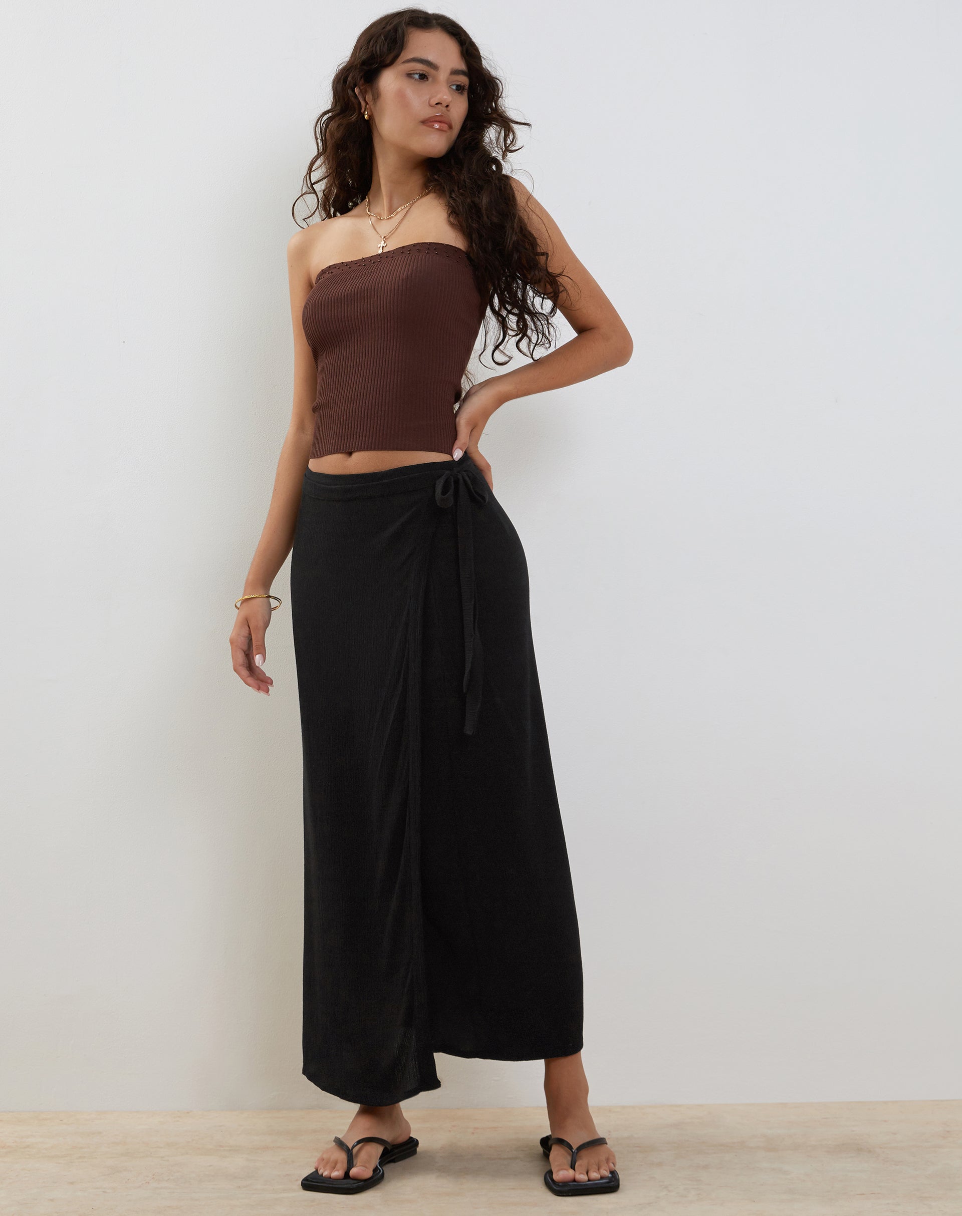 Pants with sale wrap around skirt