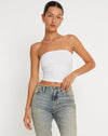 image of Shae Bandeau Top in White