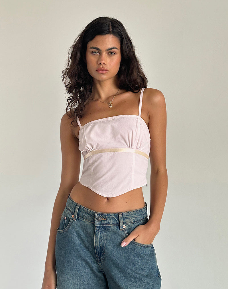 Image of Riana Cami Top in Light Pink
