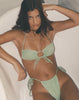 Image of Ricoa Bikini Top in Lichen Green