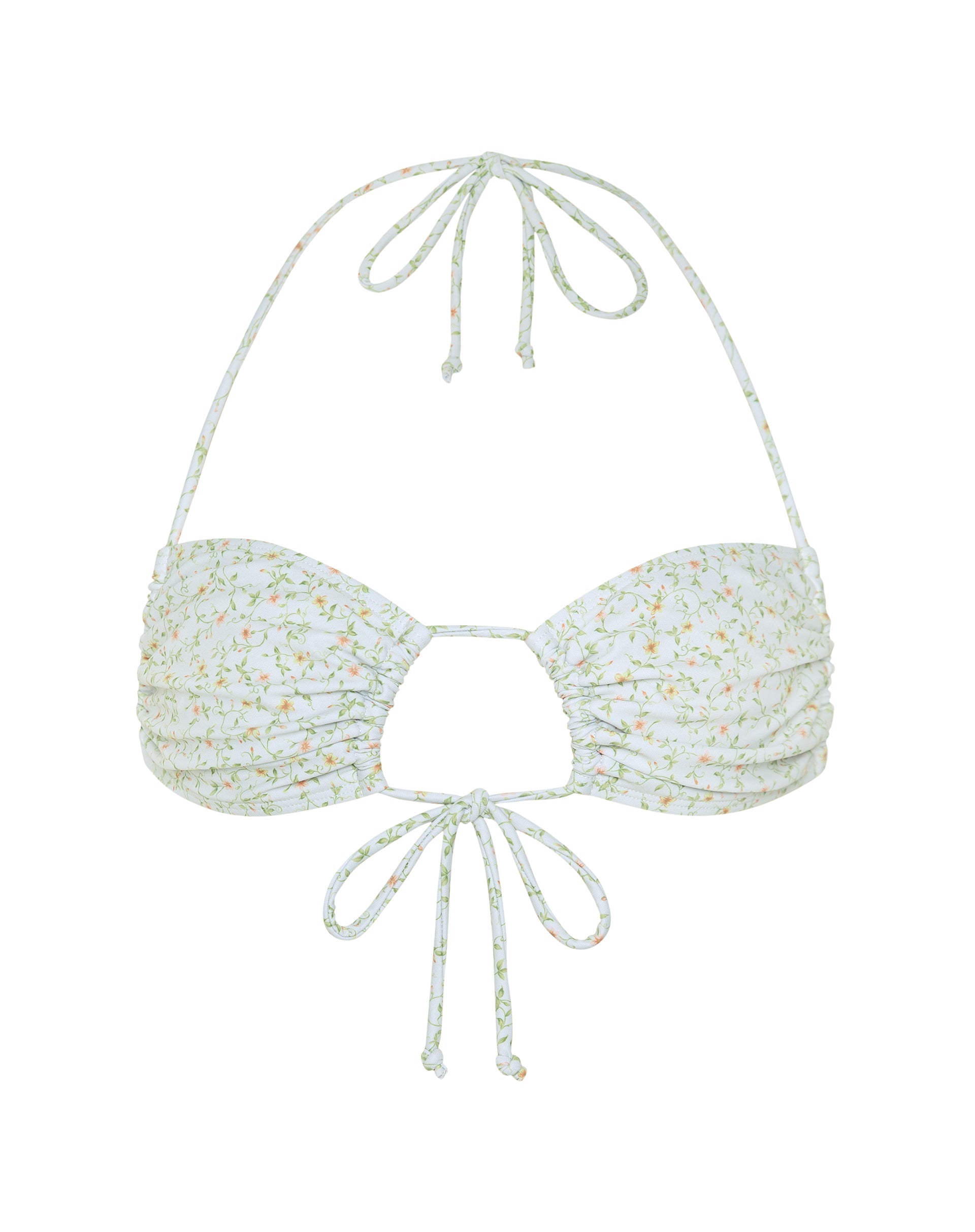 Image of Ricoa Bikini Top in Pretty Petal Ivory