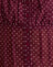 Chiffon Mini Polka Burgundy