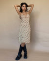 Image of Ronsha Midi Dress in Flower Chain Cream