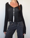 Image of Devita Long Sleeve Knitted Top in Black
