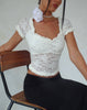 Image of Rufte Top in Lace Ivory