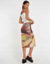 image of Rujha Midi Skirt in Fruit Photoprint