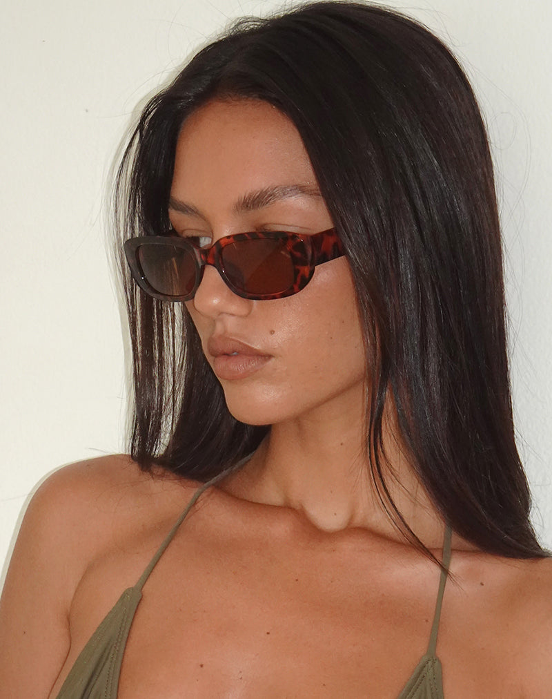 Rustina Sunglasses in Opaque Tortoise Shell