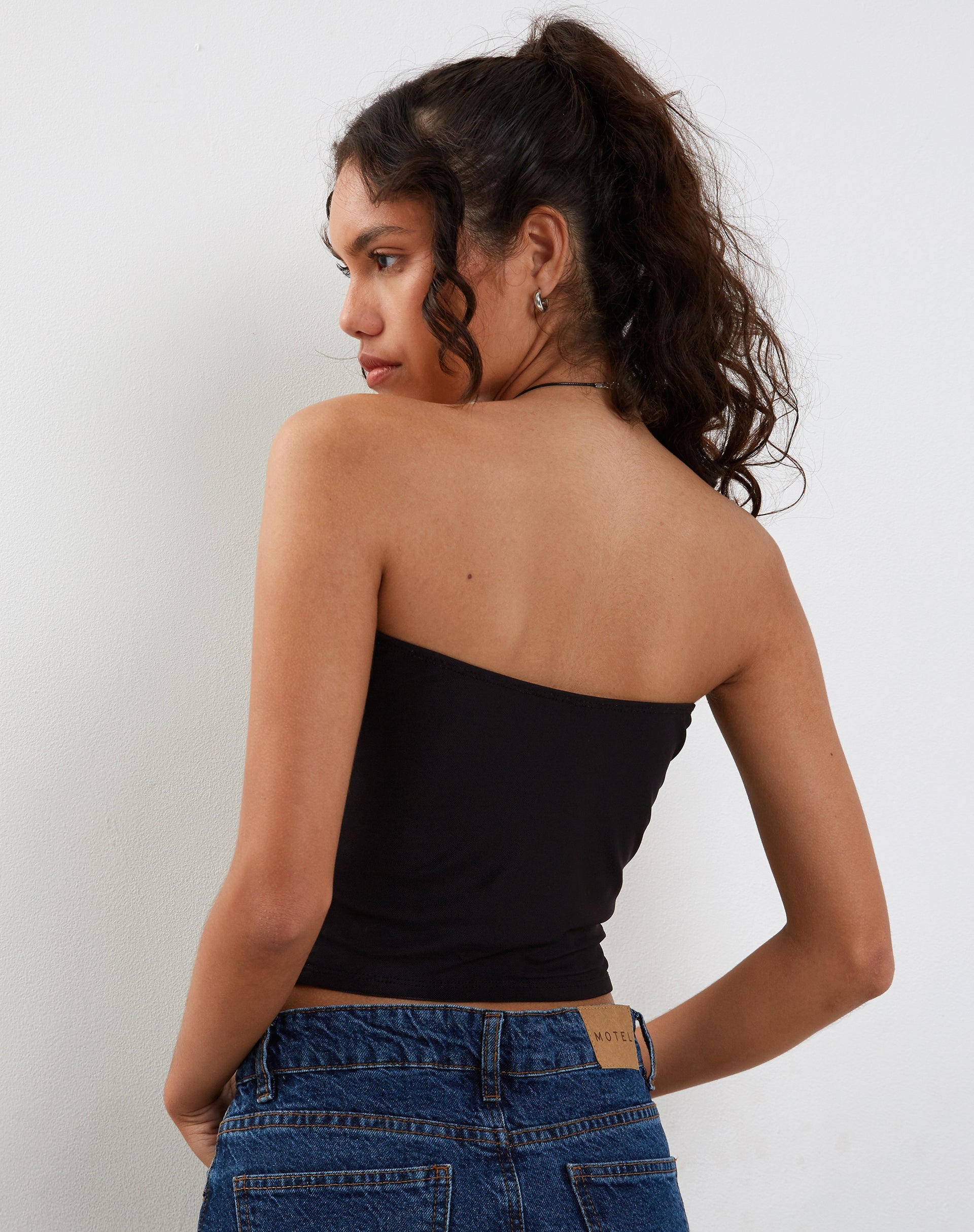 Hollister black cheap tube top