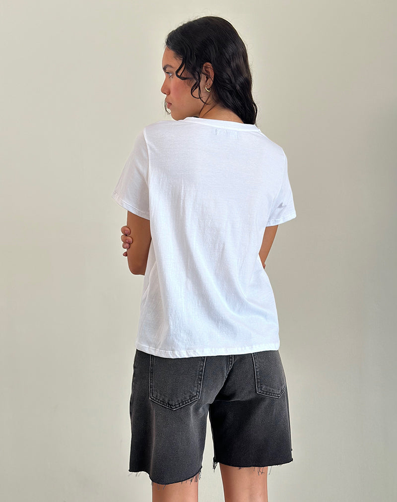 Image of Saki Tee in White Fig