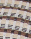 Brown Stripe Textured Rib