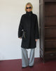Image of Saptuti Coat in Brushed Wool Black