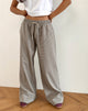 Image of Sasari Oversized Trouser in Check Grey