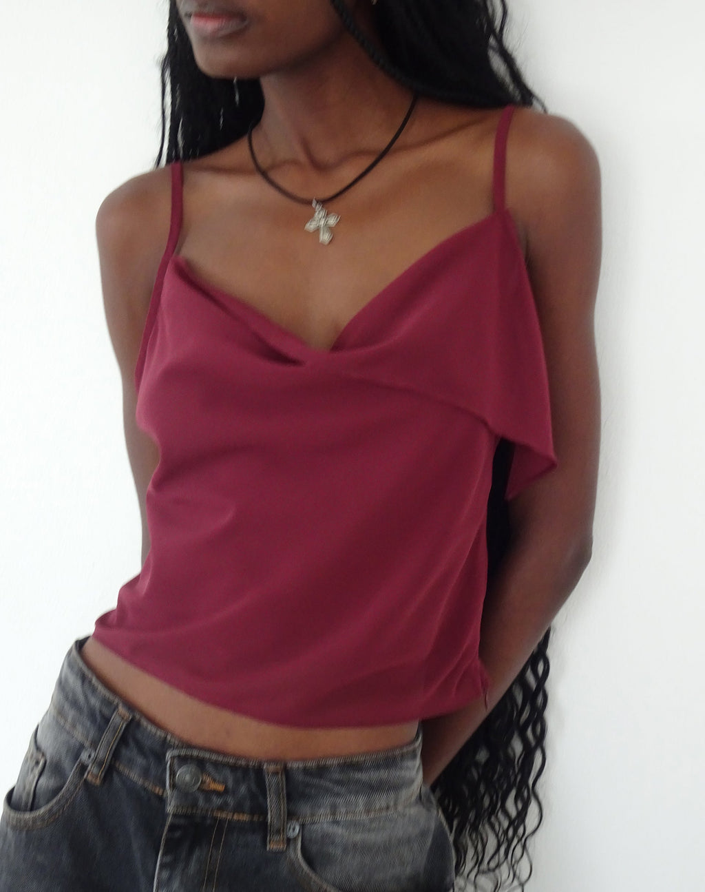 Satisha Top in Chiffon Plum