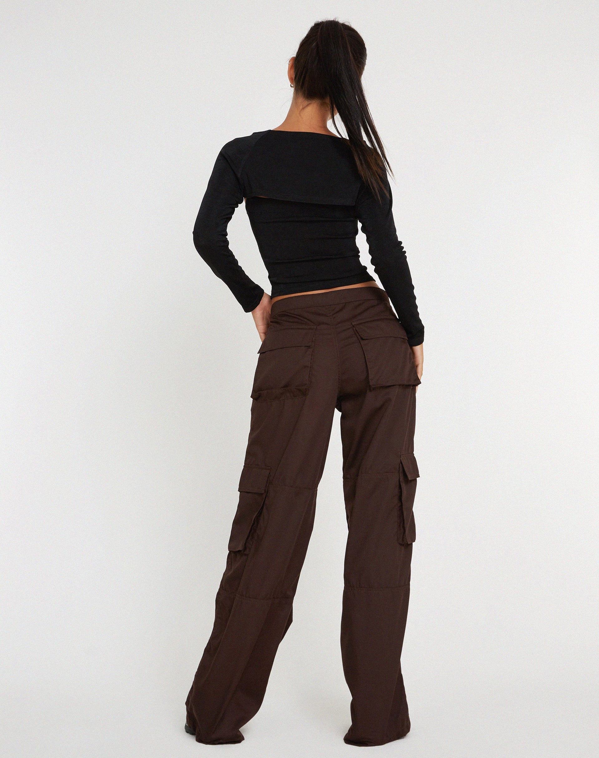 Image of Saul Cargo Trouser in Dark Brown