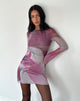 Image of Sevila Mini Dress in Anatomy of Nature Pink