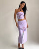 image of Lassie Midi Skirt in Lilac Flower Placement