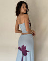 image of Shae Bandeau Top in Mint Flower Placement