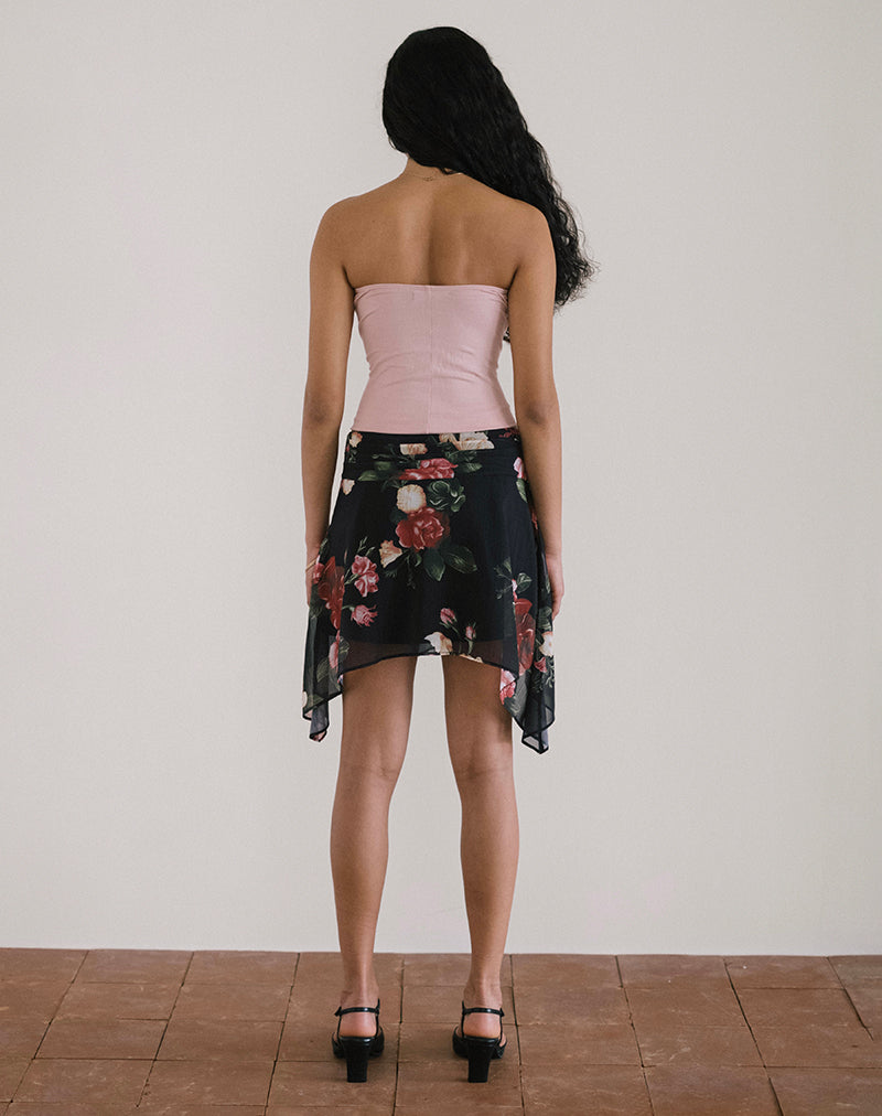 Image of Tyler Skirt in Renaissance Rose Black
