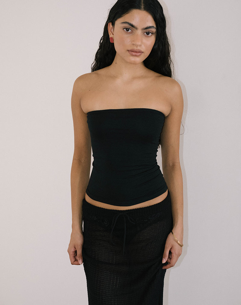 Image of Shaelo Bandeau Top in Black
