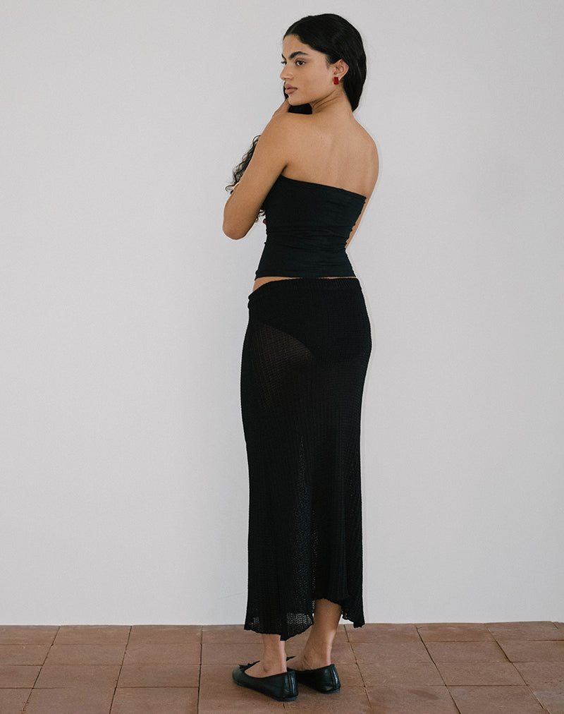 Image of Shaelo Bandeau Top in Black