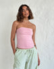 Image of Shaelo Bandeau Top in Pink Lady