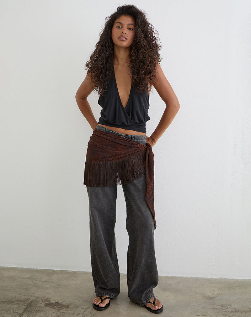 Shantari Sarong in Fine Leaf Flower Ganache
