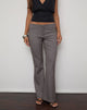 Image of Yaswa Trouser in Tailoring Pinstripe Grey and Brown