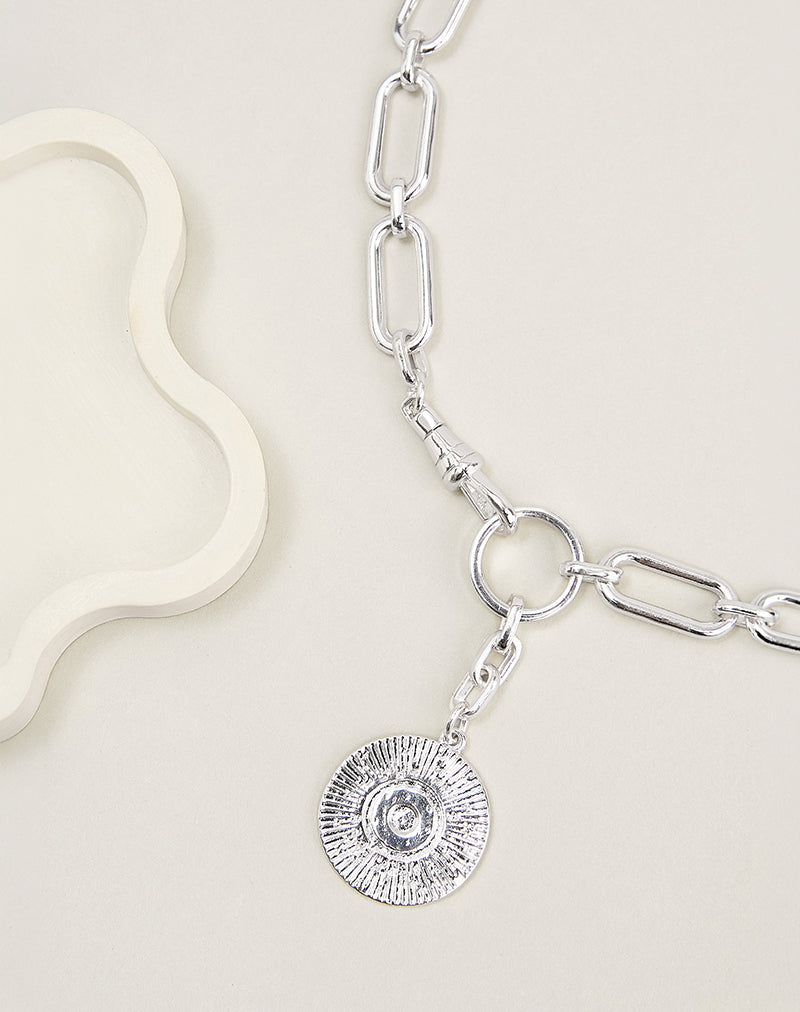 Image of Silver Chain Necklace with Pendant