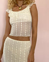 Image of Simran Bardot top in Cream Lace