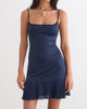 Image of Solaka Mini Dress in Navy