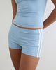 Image of Ainu Short in Nantucket Blue with Off White Binding