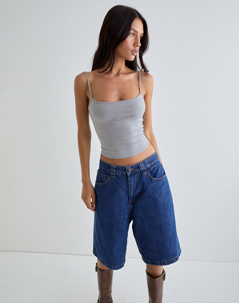 Image of Solay Vest Top in Grey Marl