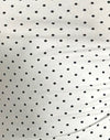White with Black Micro Polka Print