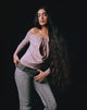 Image of Sore Long Sleeve Cowl Top in Jersey Dusty Mauve