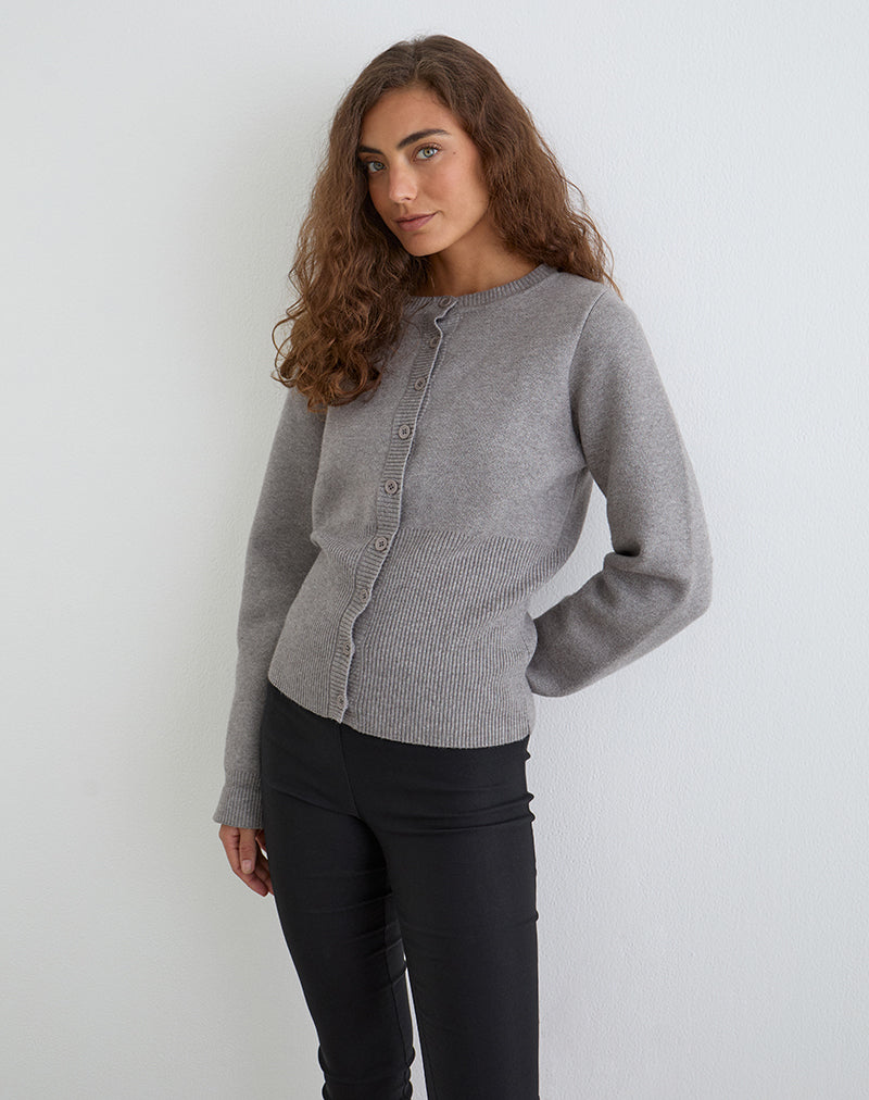 Afbeelding van Subra vest met lange mouwen in grijs