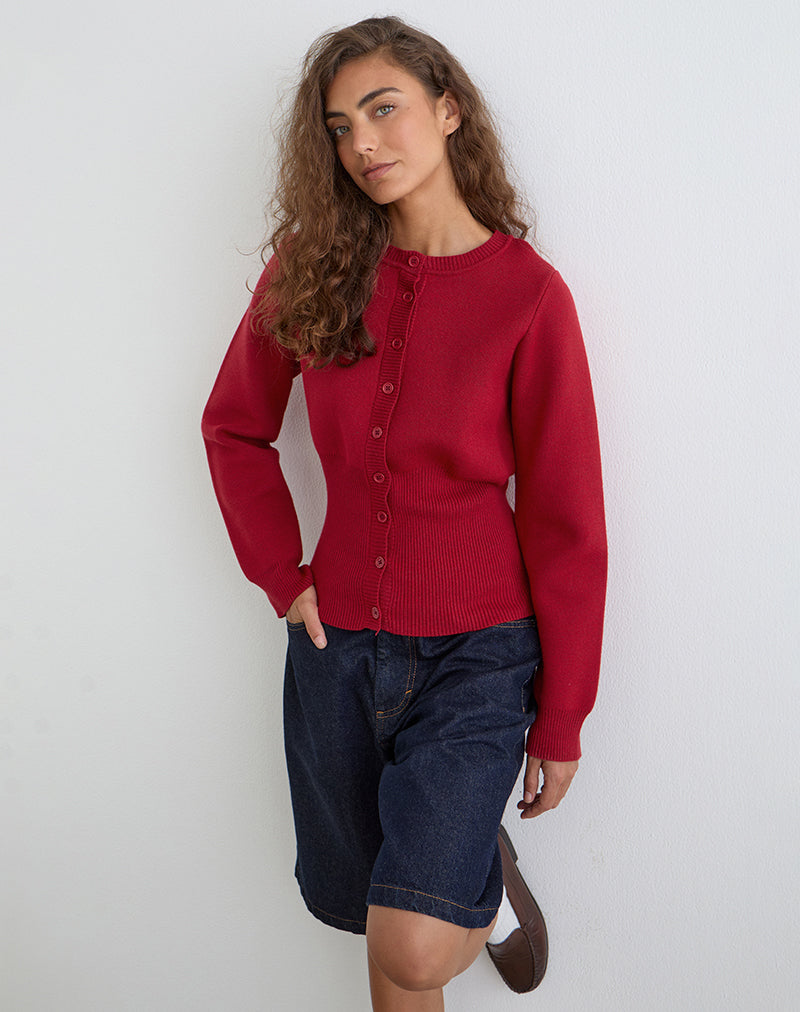 Afbeelding van Subra Vest met lange mouwen in Rood