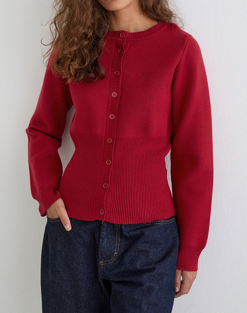 Afbeelding van Subra Vest met lange mouwen in Rood