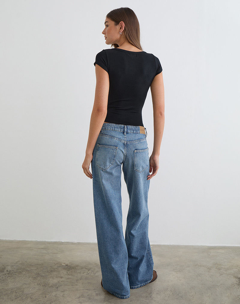 Image of Sumala Tee in Thick Rib Black