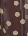 Brown with Irregular Polka Yellow