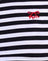 Black and White Stripe with M Embro