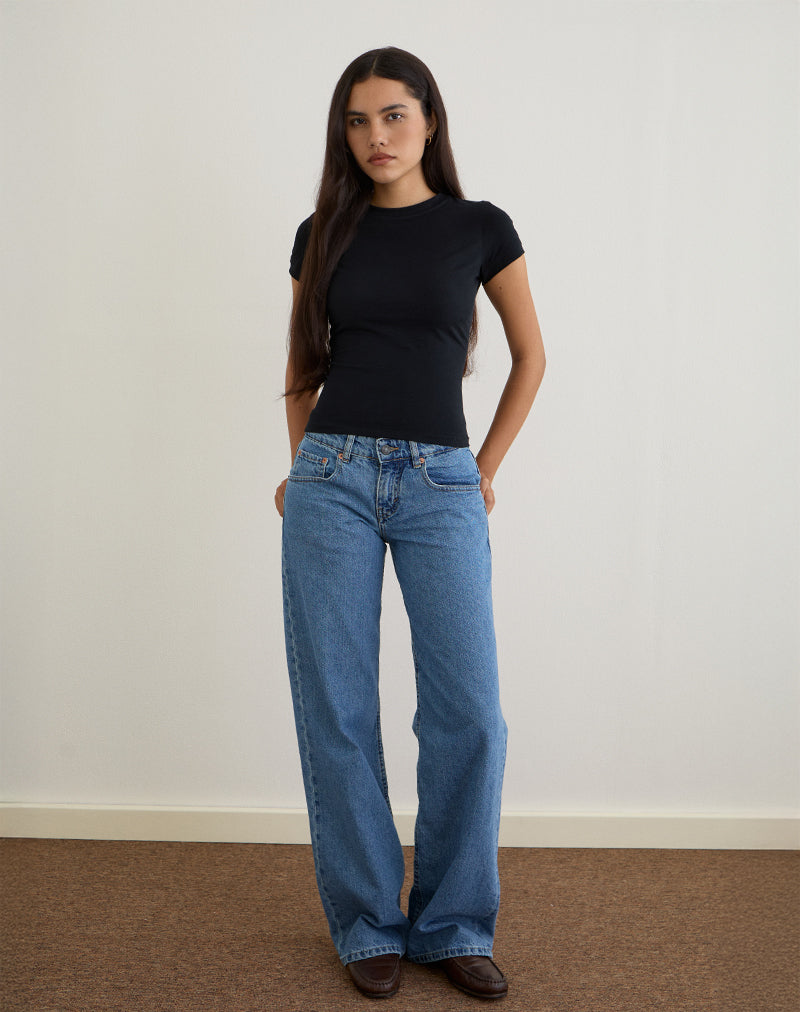 Sutin Tee in Schwarz