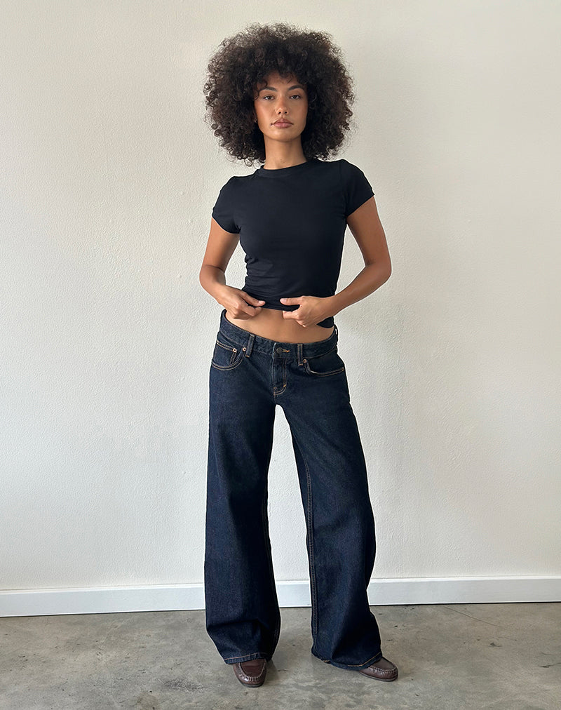 Image der Low Rise Parallel Jeans in Indigo